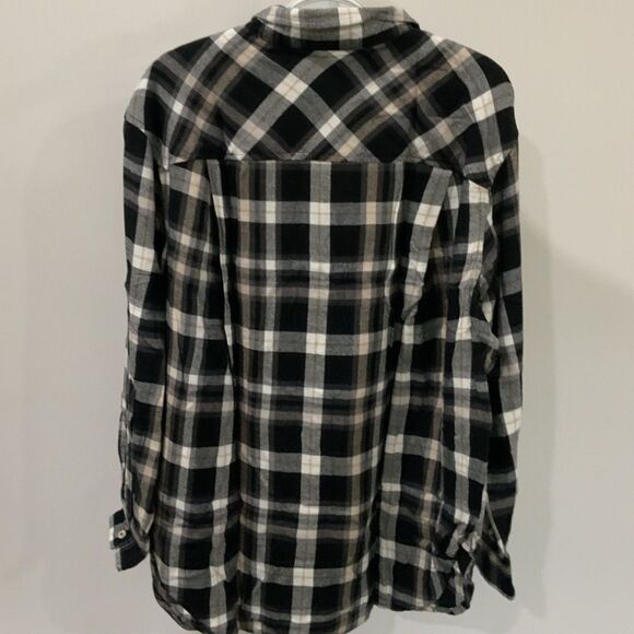 NWT! Black,White,Grey and Tan Flannel By Sonoma in XL - Picture 4 of 9